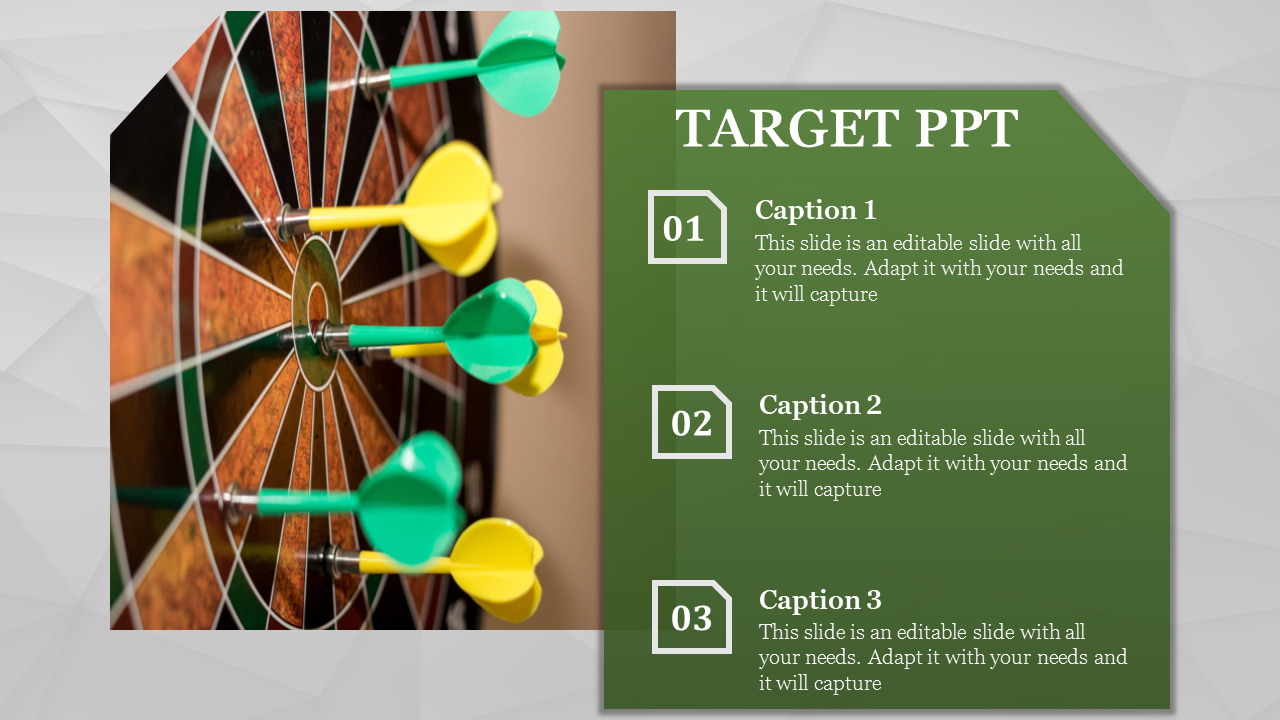 Free - Three Node Target Template PowerPoint Presentation